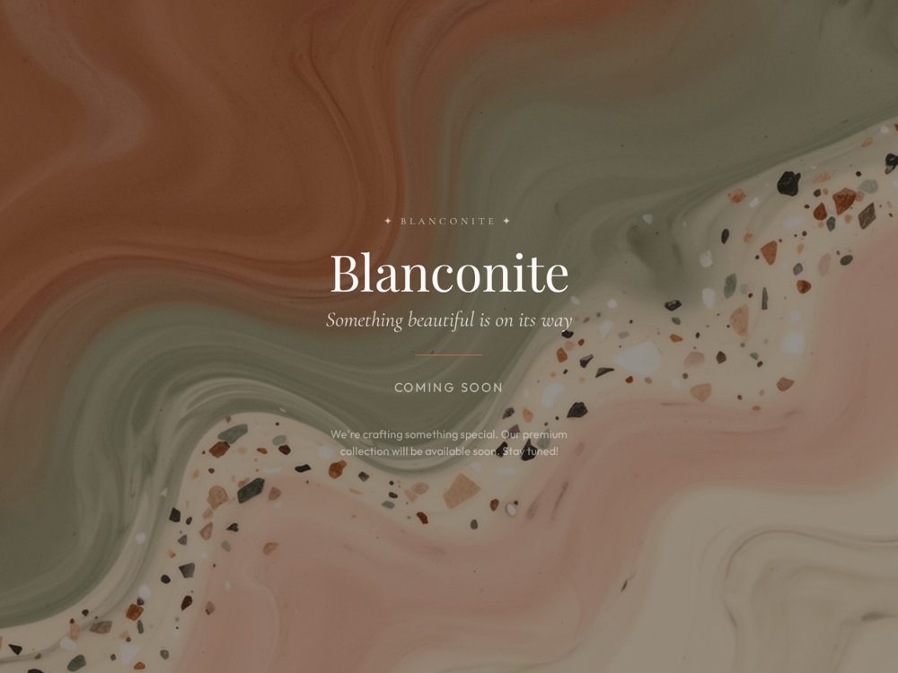 Blanconite Launch project preview